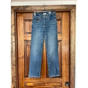 Good American straight ankle cropped jeans size 27